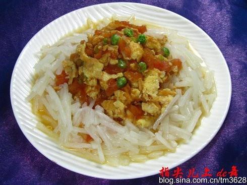 西红柿鸡蛋山药面的做法