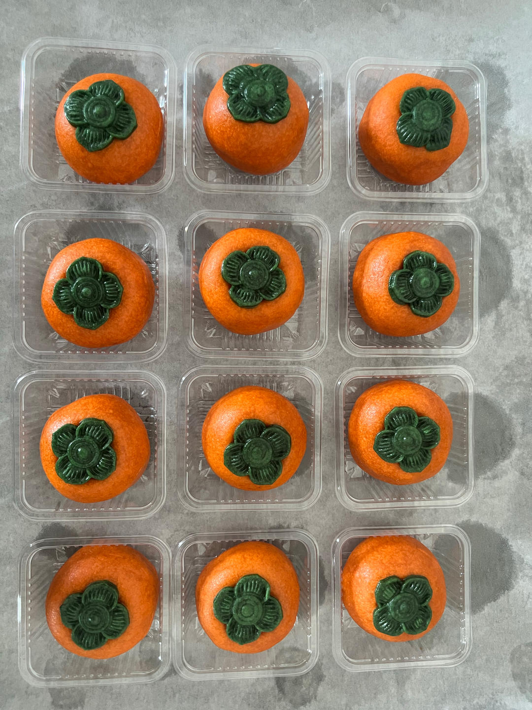 超火的柿柿如意月饼|不用金黄芝士粉也能做