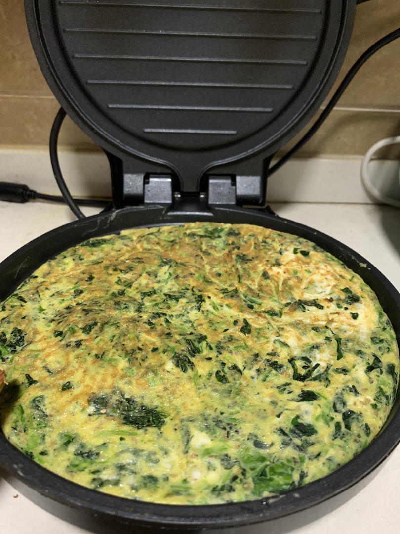 低脂菠菜鸡蛋饼