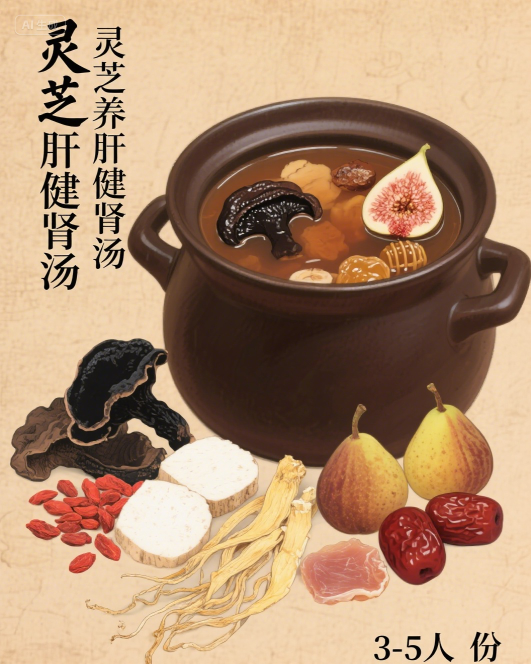 ??靈芝養(yǎng)肝健腎湯「煲靚湯」