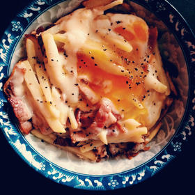快手早餐—马铃薯火腿蛋