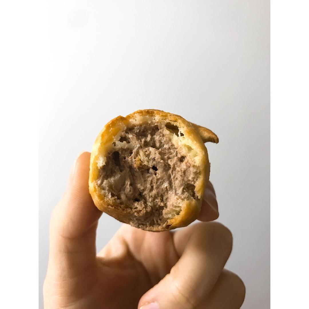 酥皮奶油泡芙--#皮黑森林#