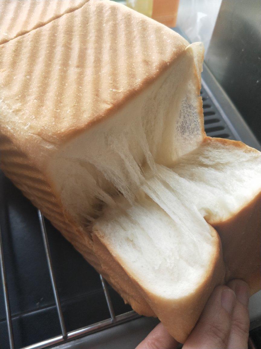 一次发酵纯奶手撕吐司面包（防止面团温度高的方法）B55