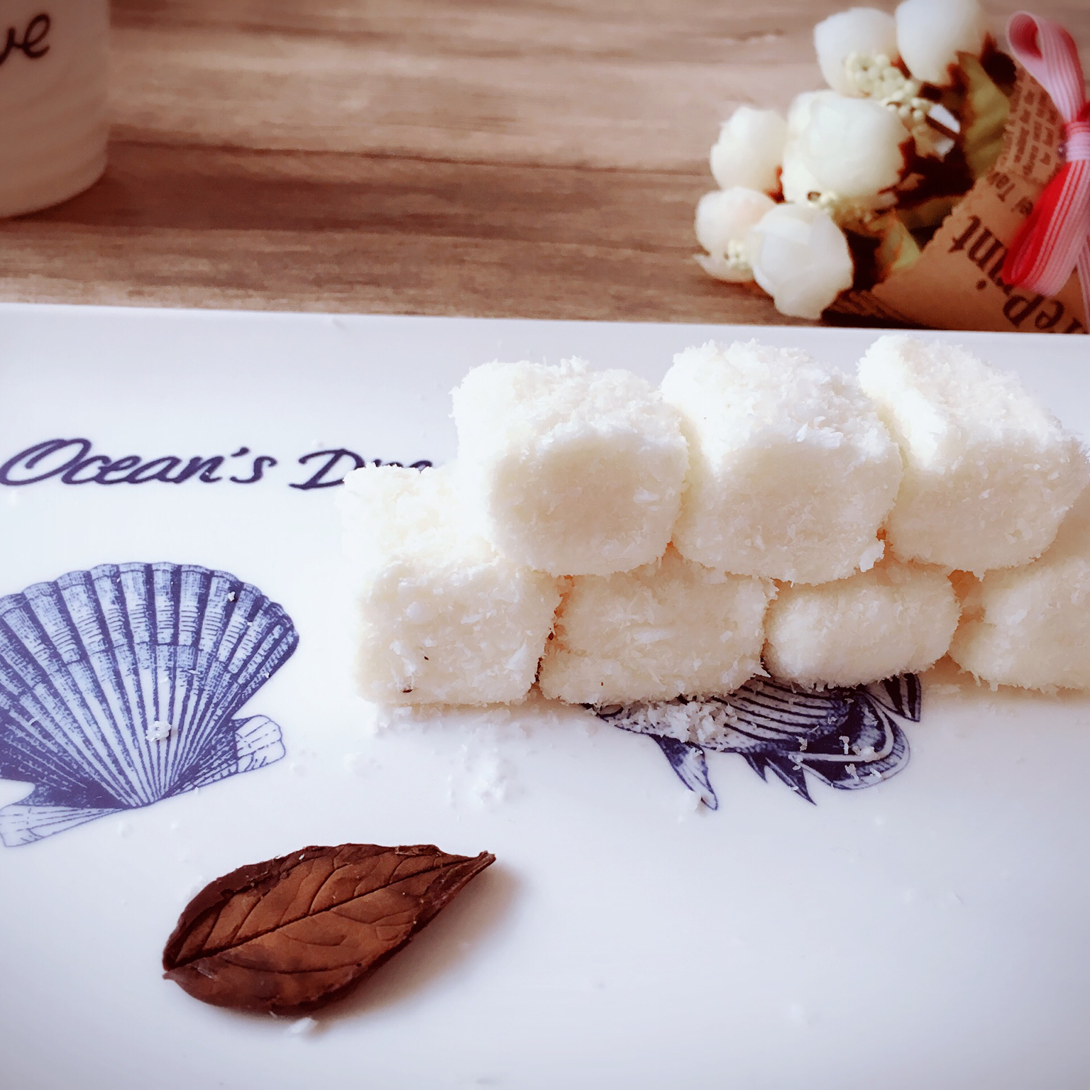 椰丝牛奶小方--椰浆版