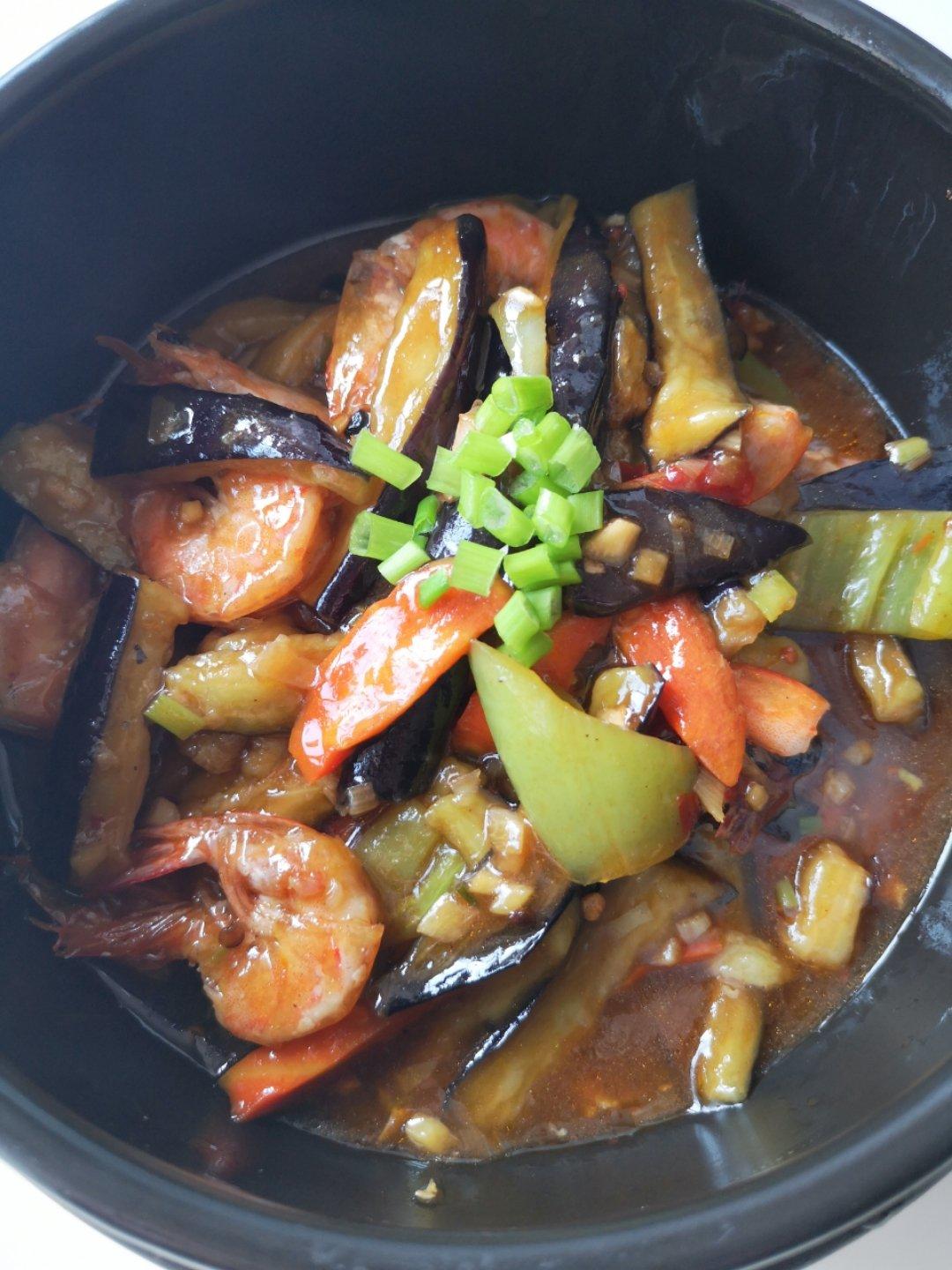 海鲜茄子煲