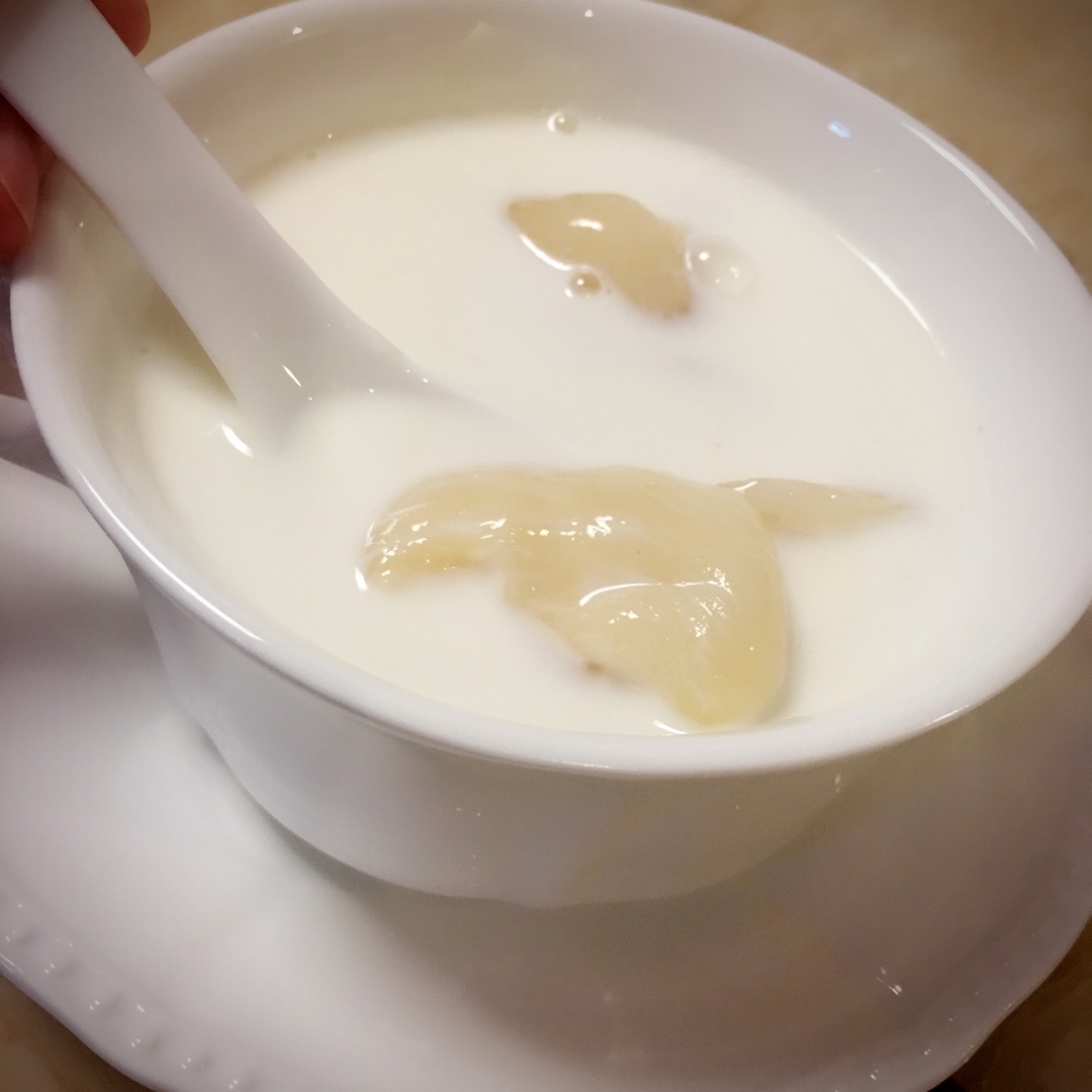 鲜奶炖花胶