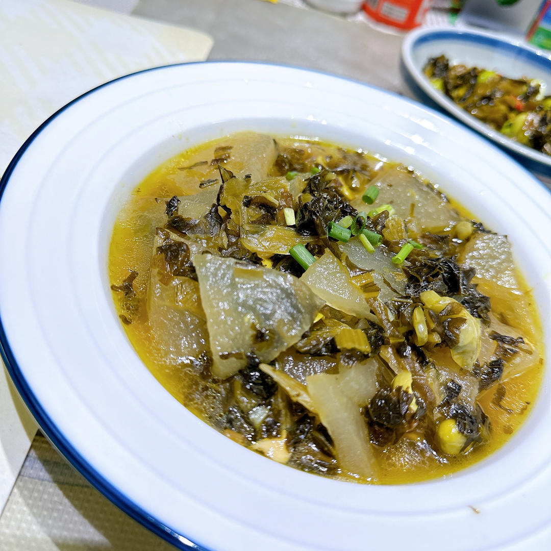 冬瓜烧咸菜
