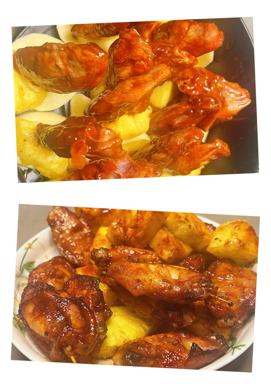 菠萝烤鸡翅