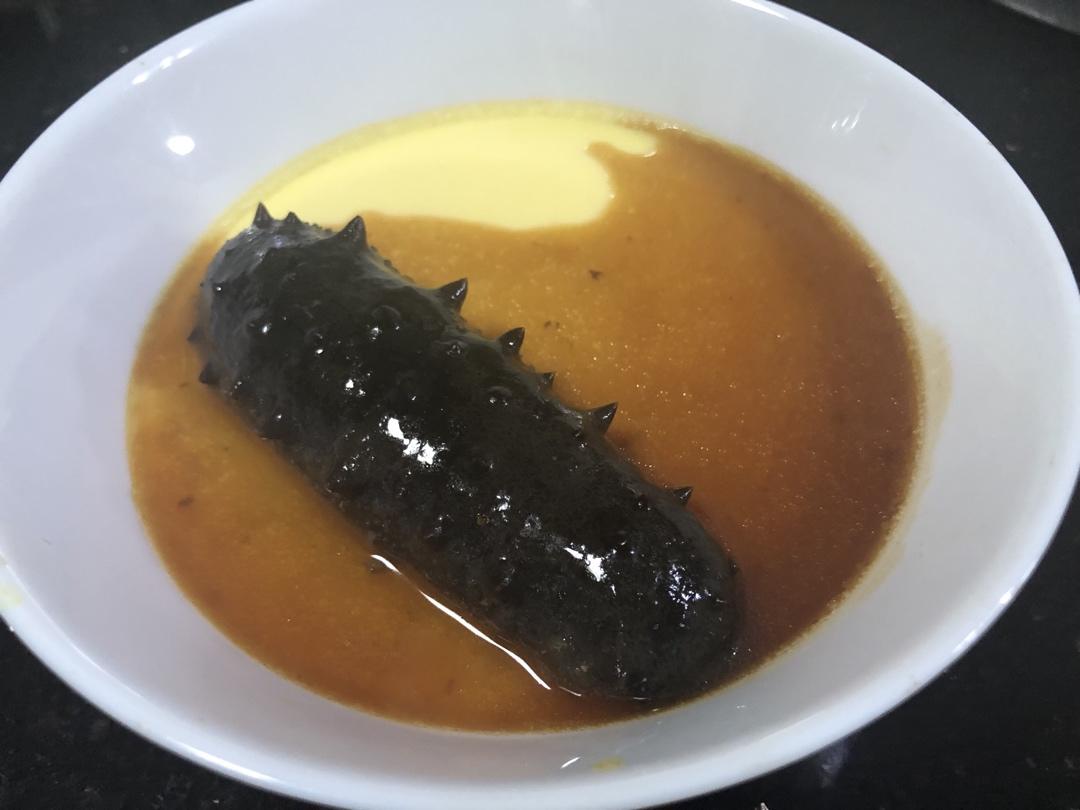 “心情”海参蒸鸡蛋