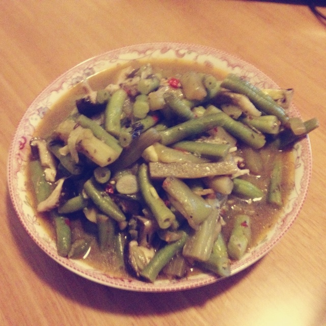 酱烧豆角茄子