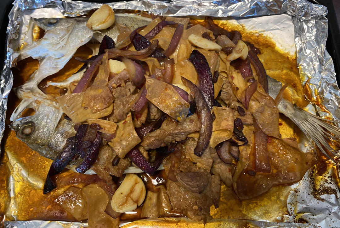 酱香烤鲈鱼料少味香（烤箱版）