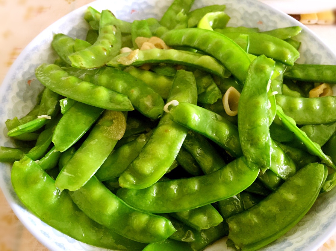 清炒豌豆片~老丁的私房菜的全部作品