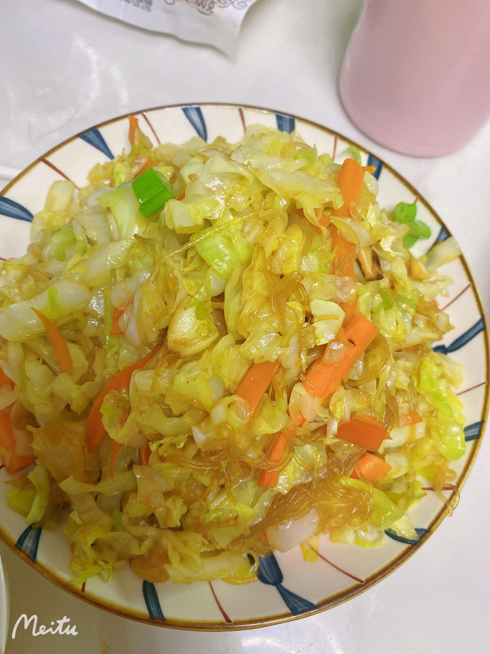 大厨教你“包菜炒粉条”不粘锅好吃的做法