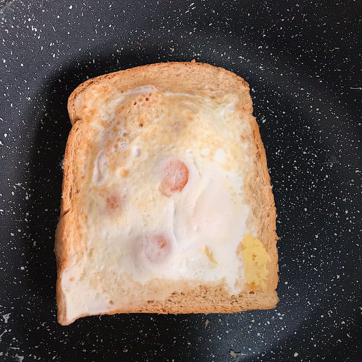 简单快手早餐🍞爆浆芝士吐司（平底锅版）的做法 步骤7