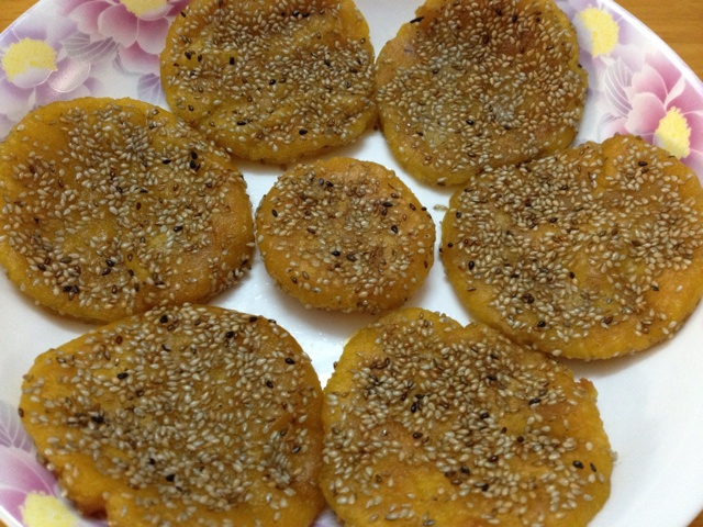 芝麻南瓜饼