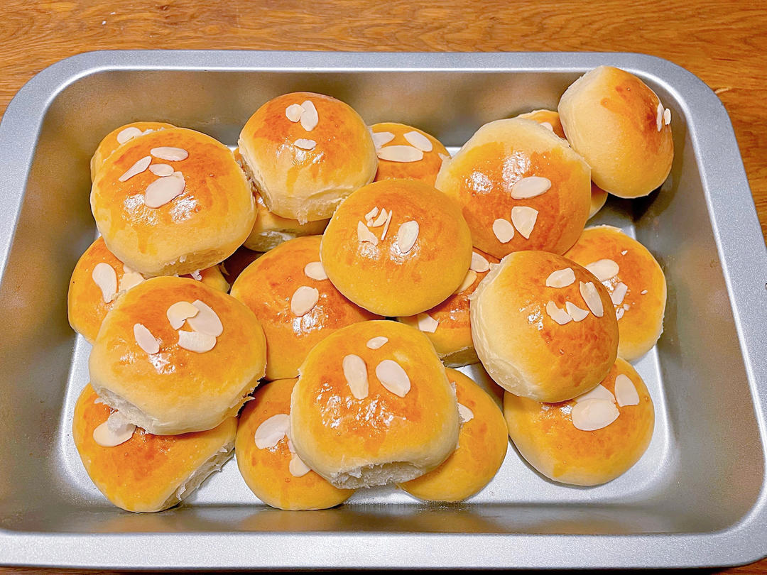 鲜奶油小餐包（一次发酵）