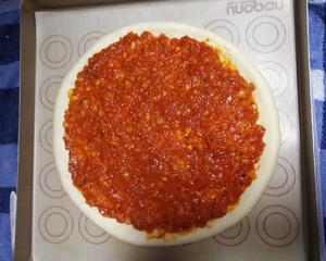 自制番茄酱披萨的做法 步骤4