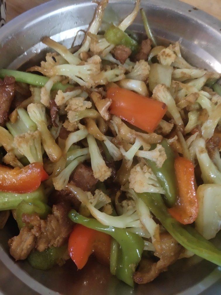 和饭店一个味道的干锅花菜