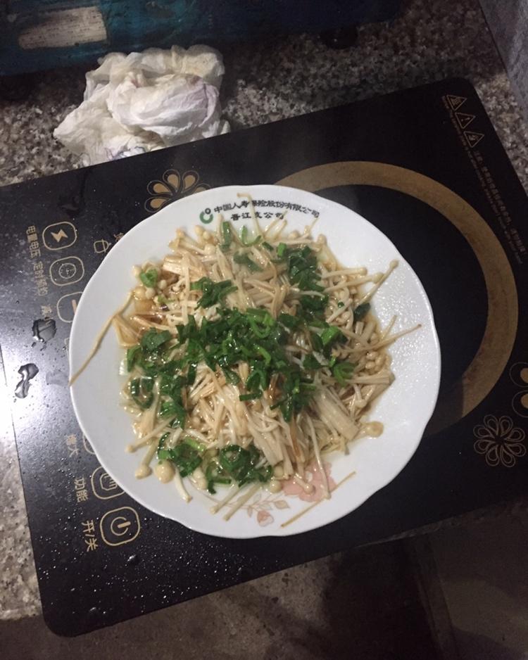 油泼金针菇