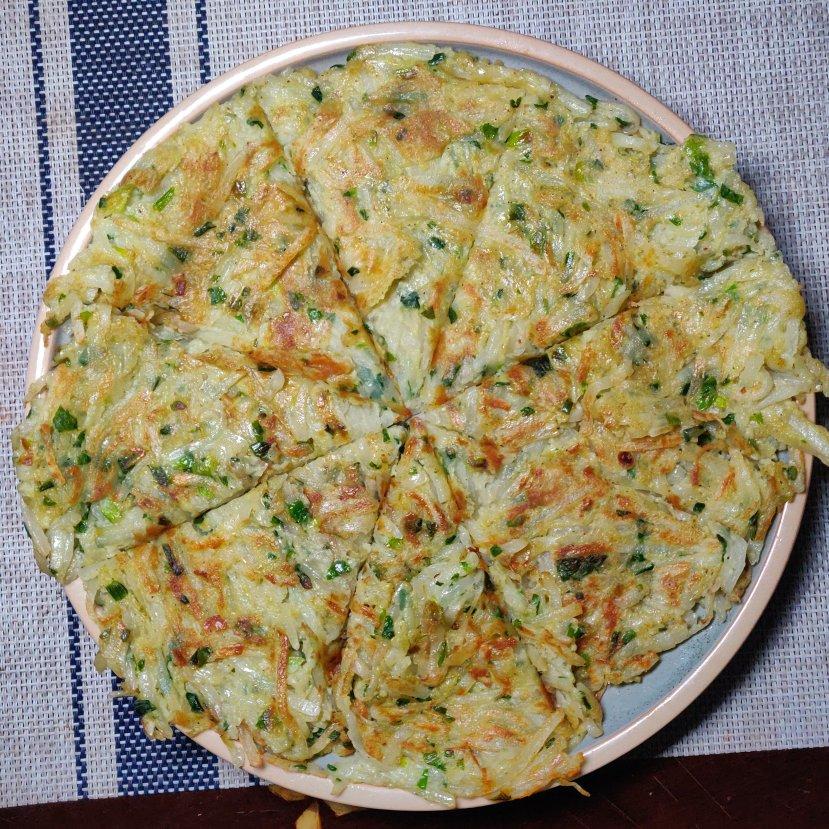 土豆丝鸡蛋饼