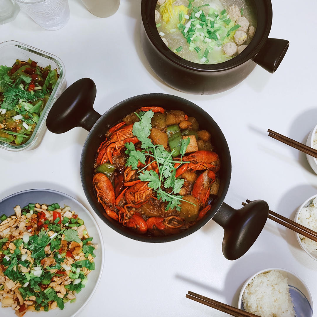 向往的生活黄老师版小龙虾伊面