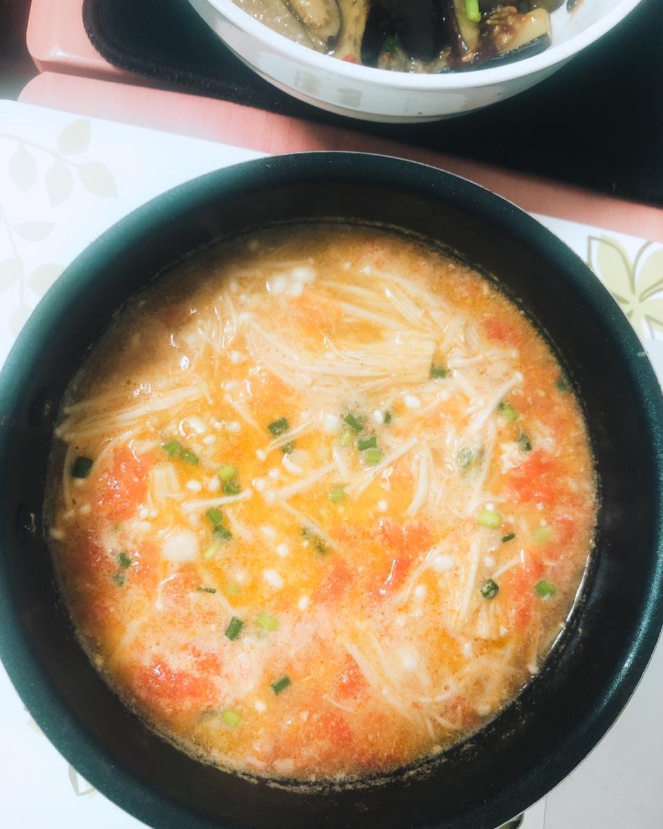 【番茄酸汤虾滑】