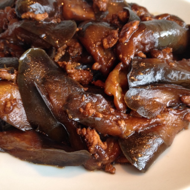 红烧肉末茄子