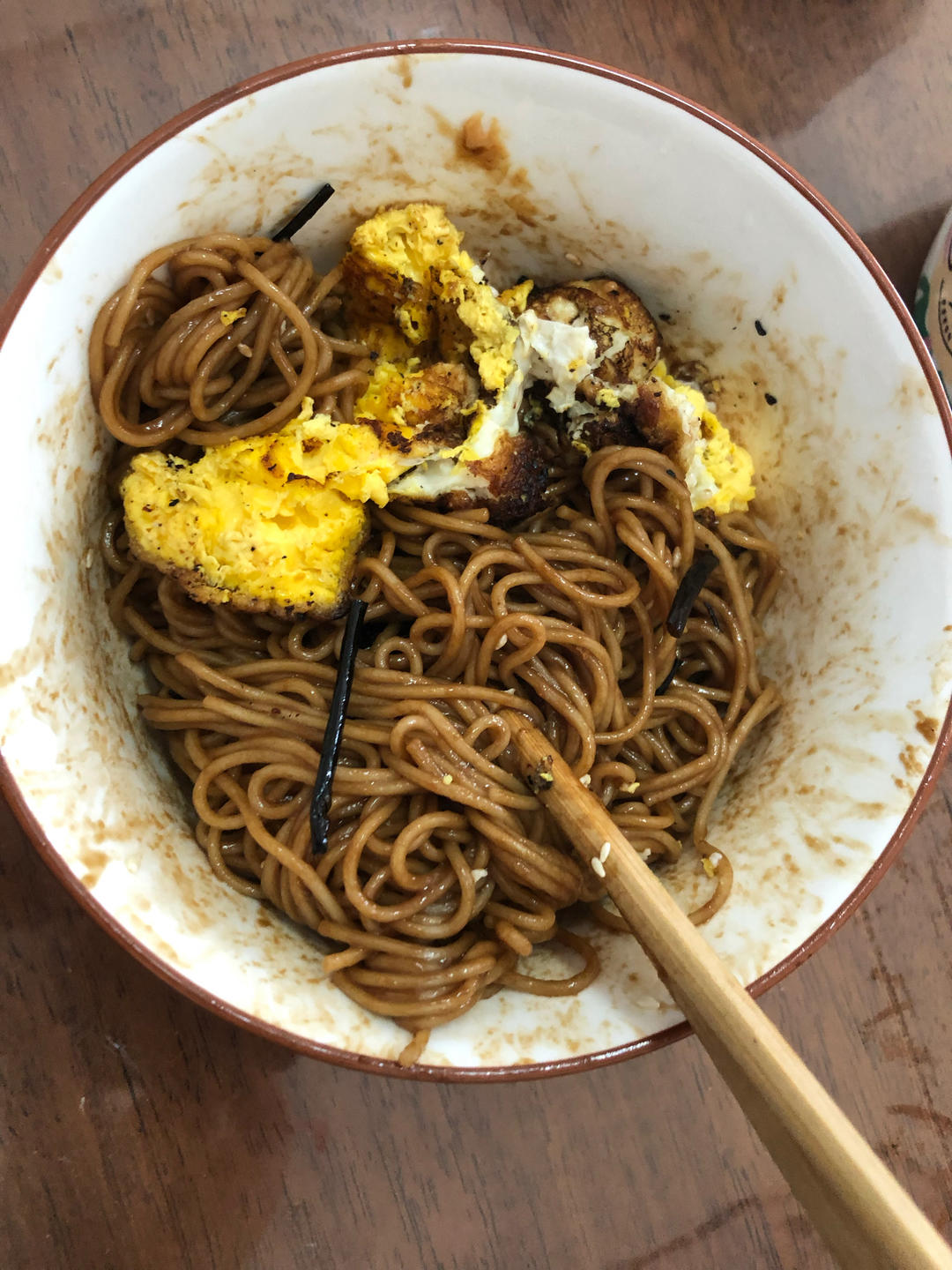 葱油拌面——葱油和花生酱很搭哦~