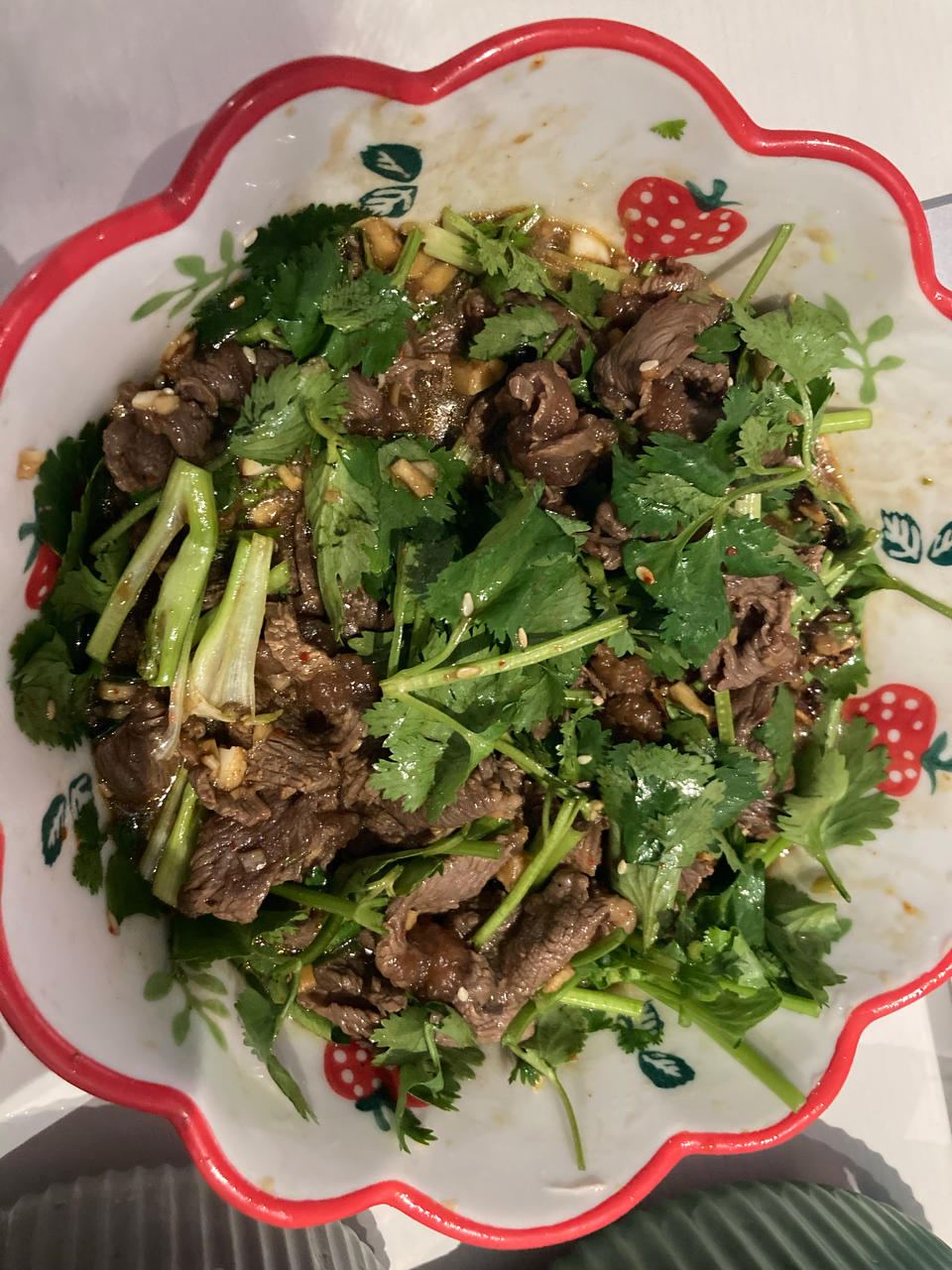 香菜拌牛肉