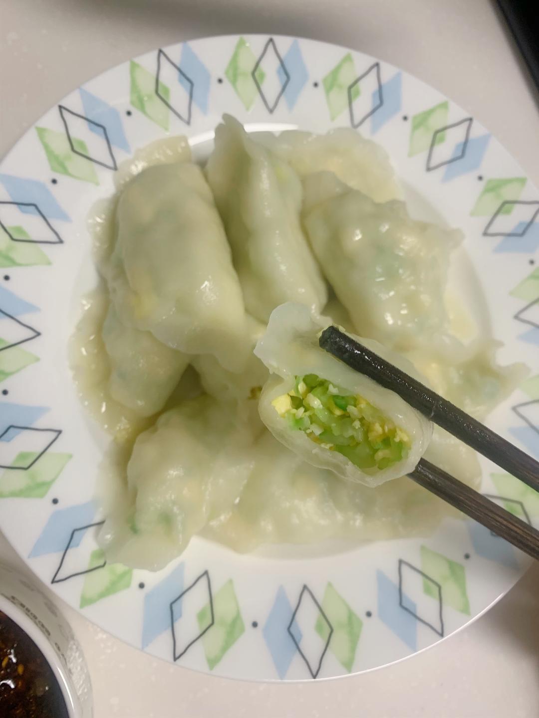 黄瓜鸡蛋饺子-完美复刻船歌家的的做法