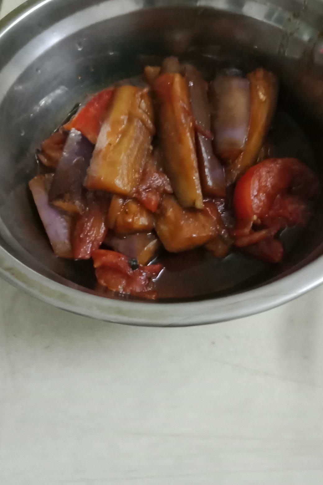 茄子炒西红柿