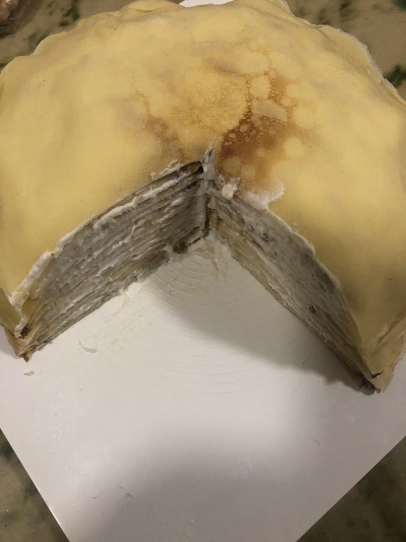 香蕉奶油千层蛋糕