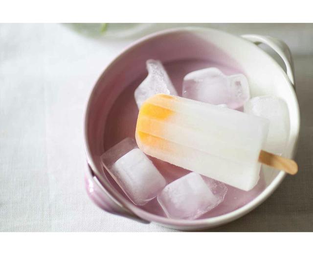 糖水黄桃冰棍的做法