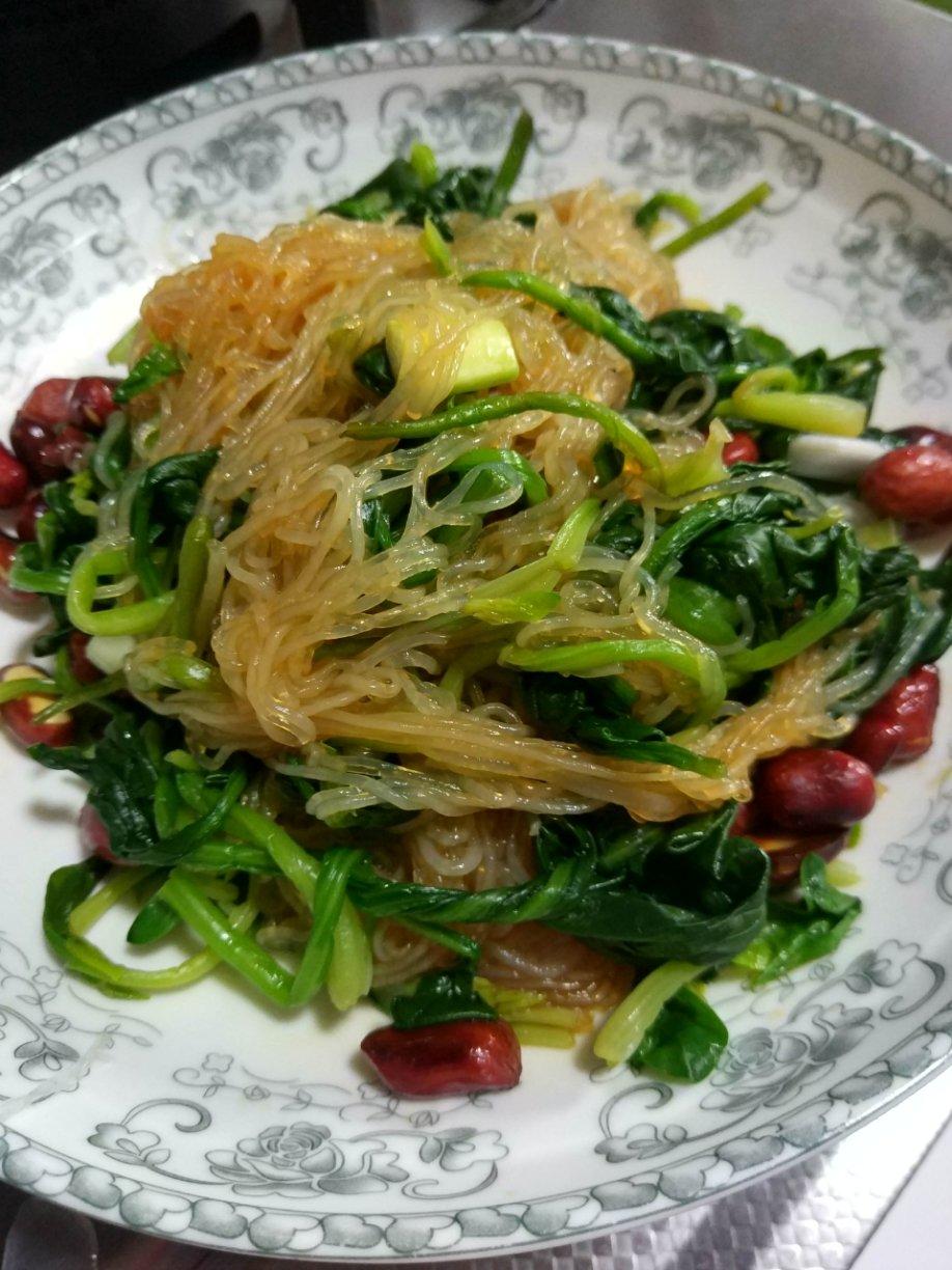 凉拌菠菜粉丝