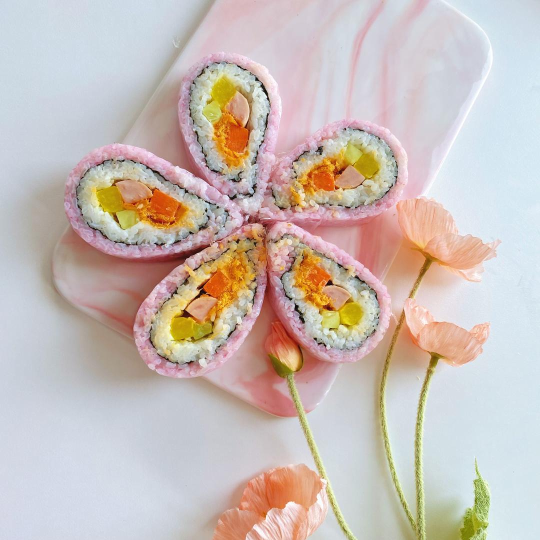 春日限定樱花寿司，超简单有手就会！的做法