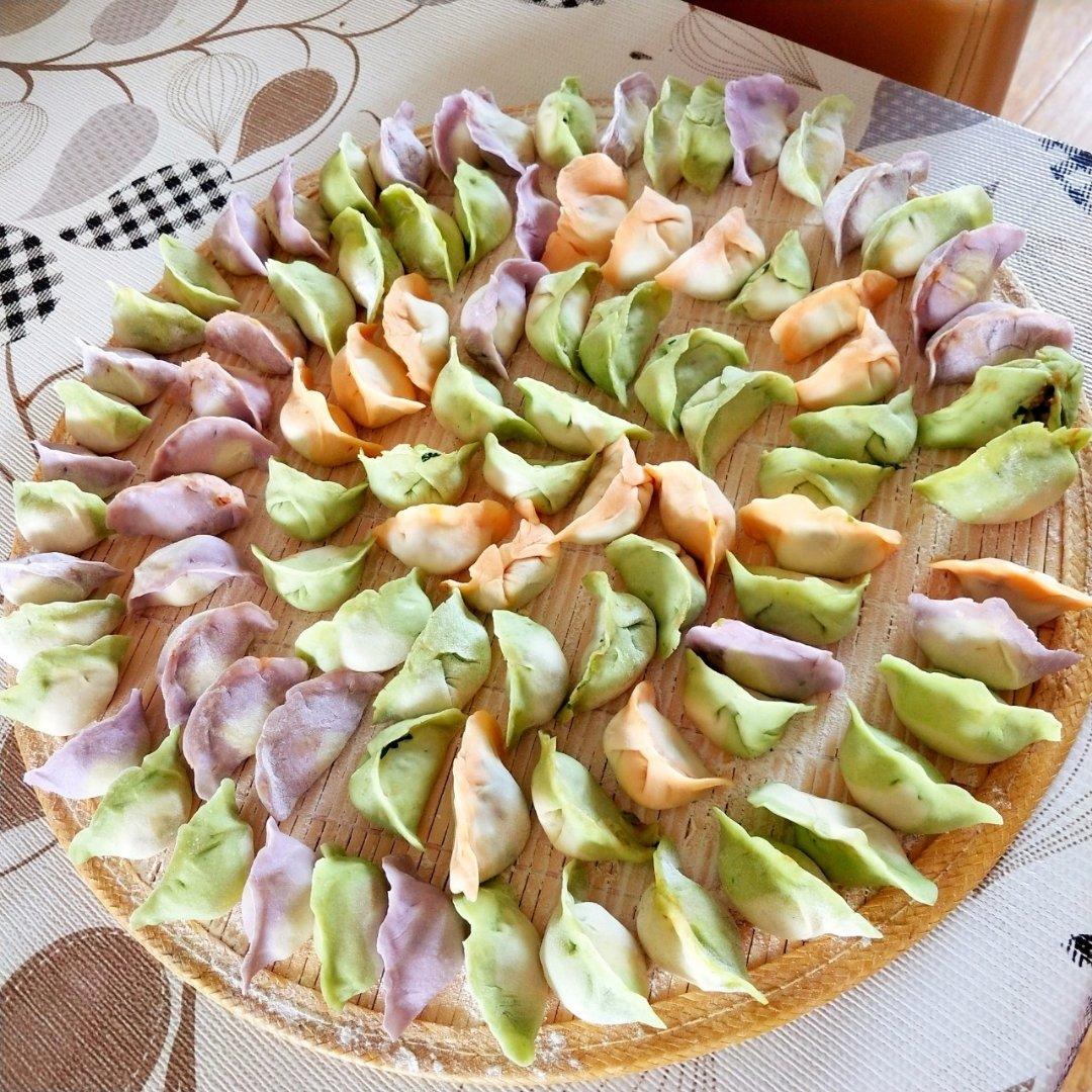 彩色饺子皮