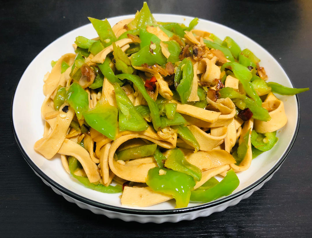 比肉还好吃的青椒炒千张