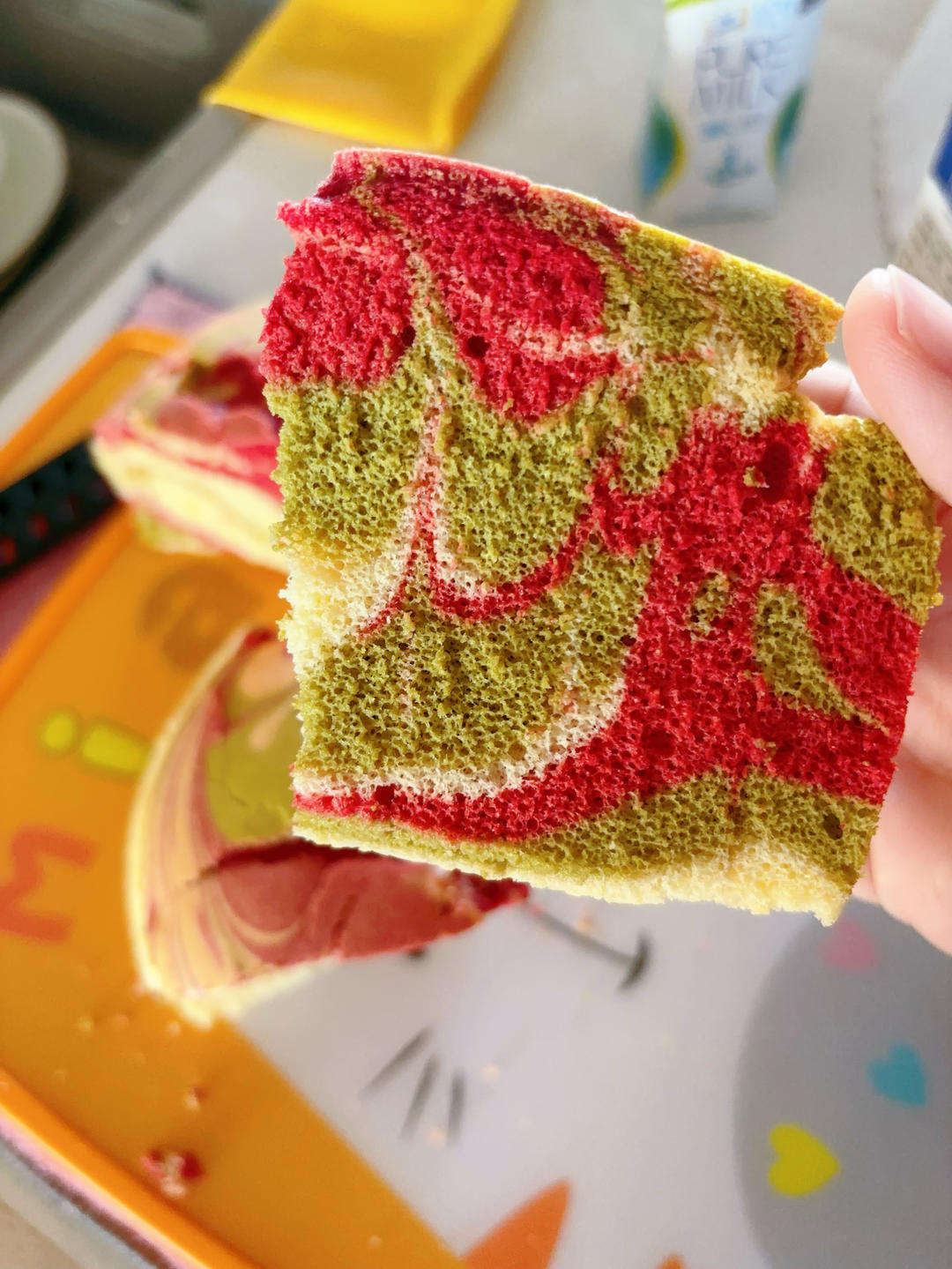 “老公”炫彩戚风蛋糕