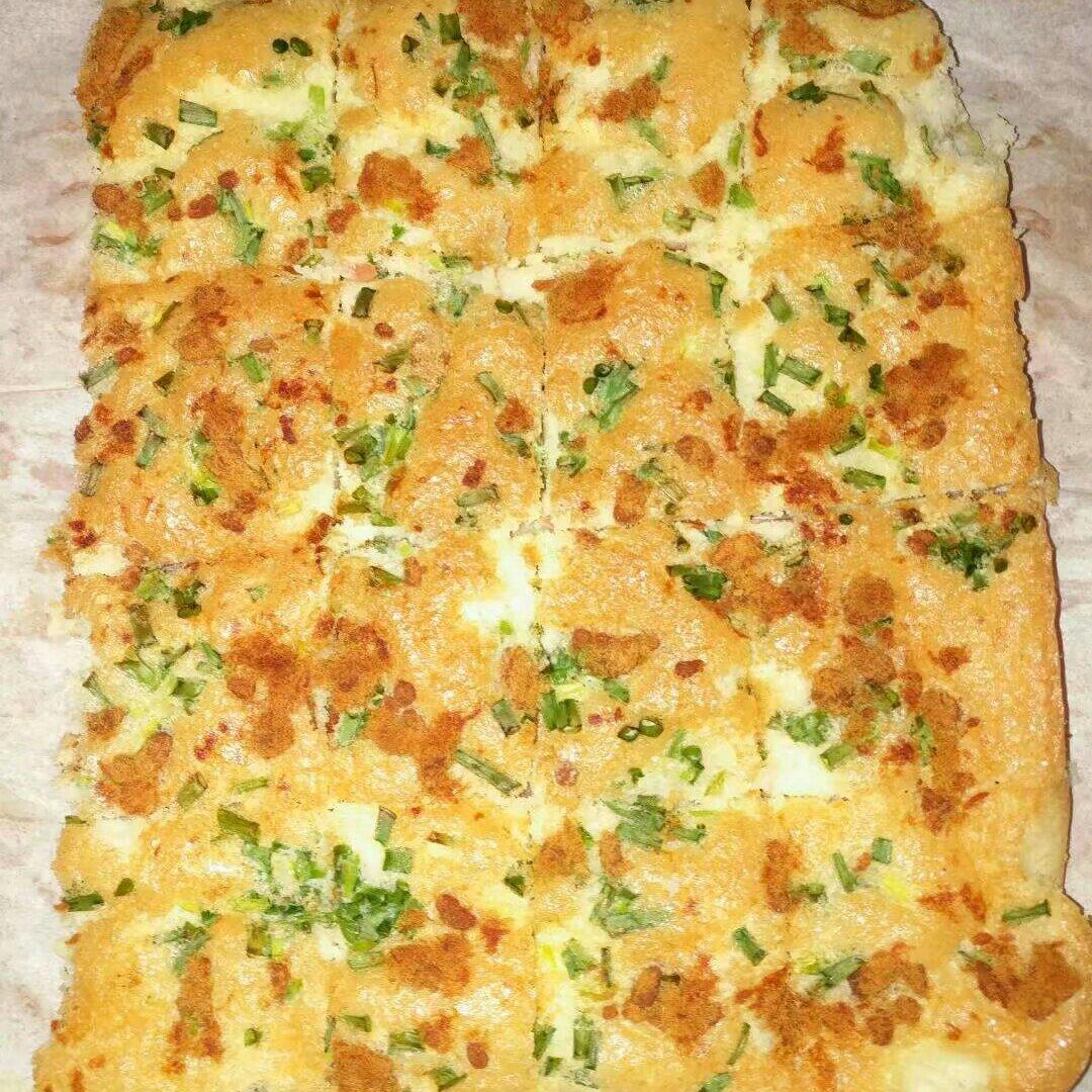 健康版香葱肉松蛋糕