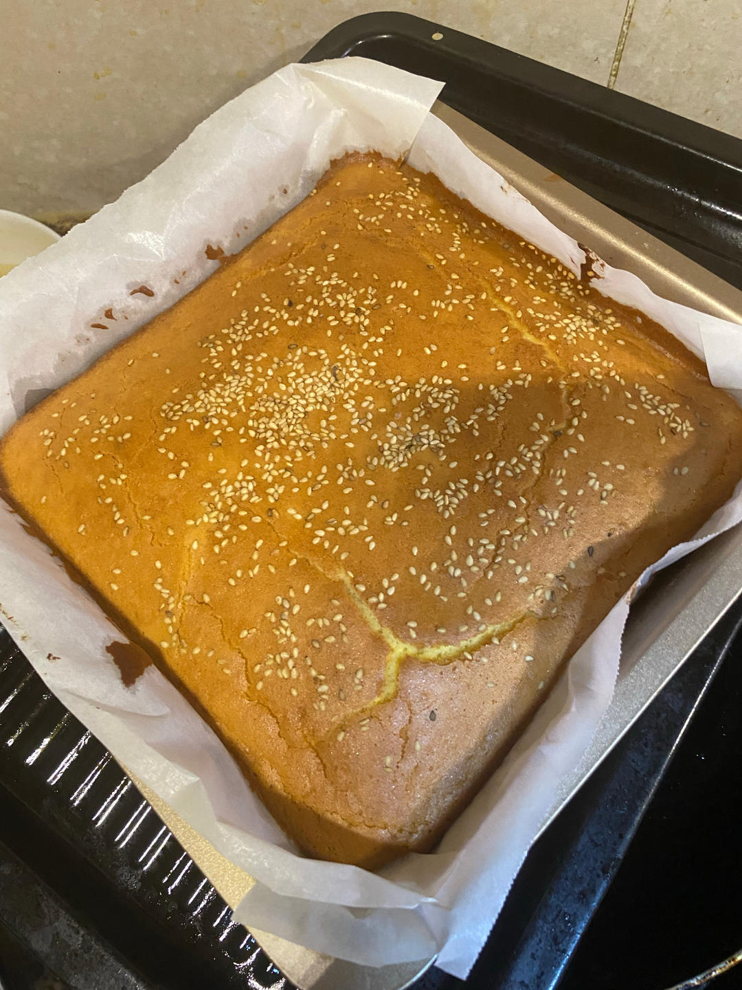 超简单脆皮蛋糕~老式全蛋蛋糕&不分蛋~意外收获🔥