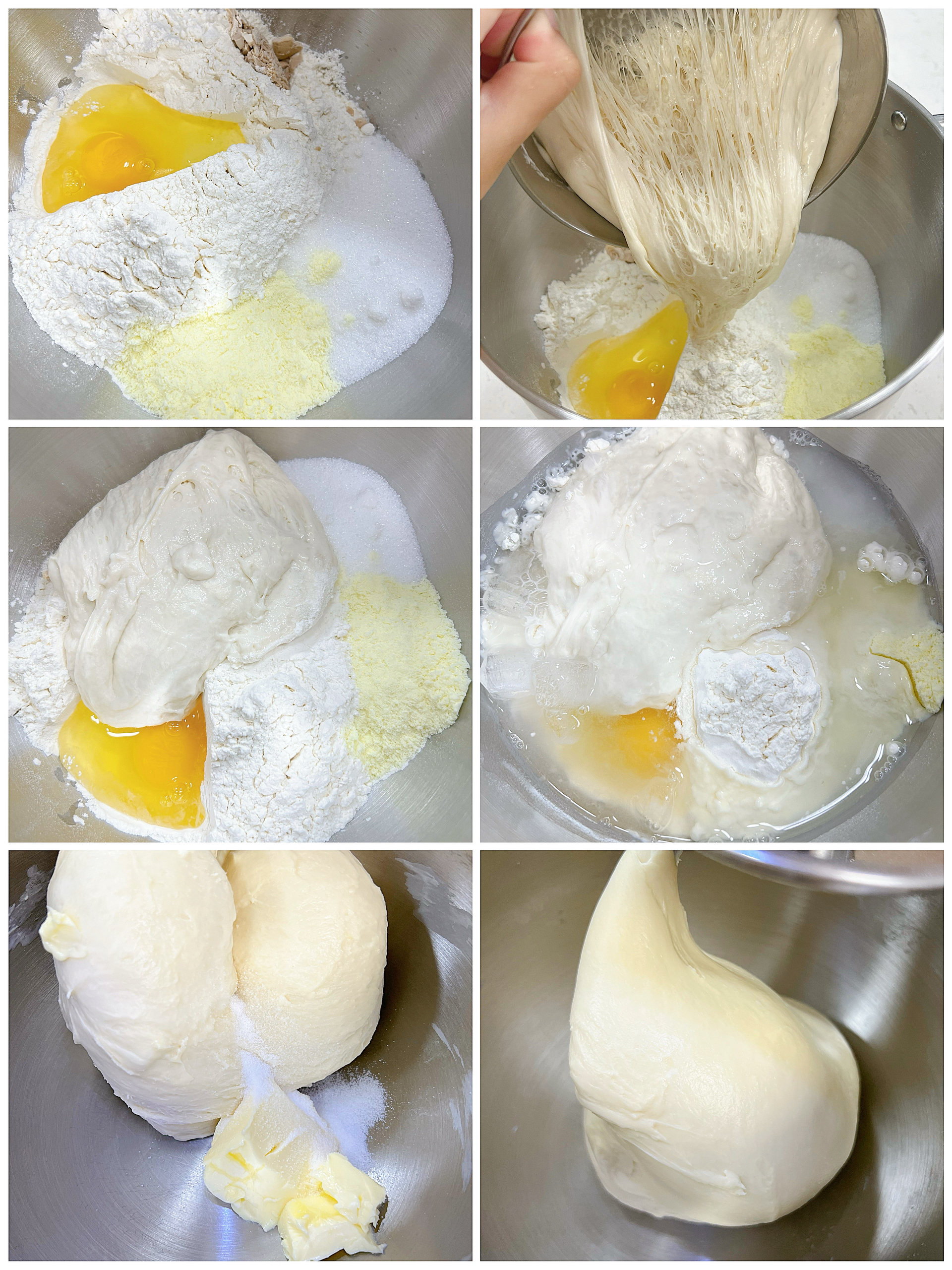 港式酥皮菠萝包｜冰火菠萝油的做法 步骤2