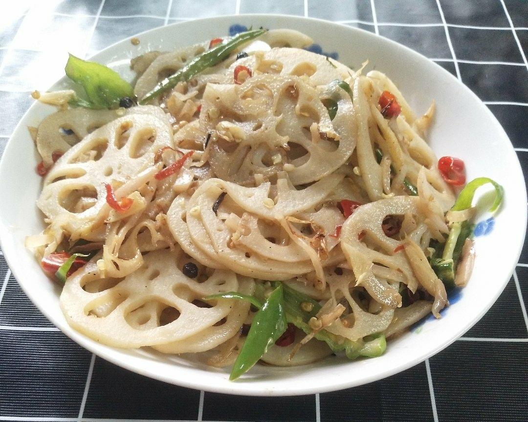 清炒（小辣）藕片的做法