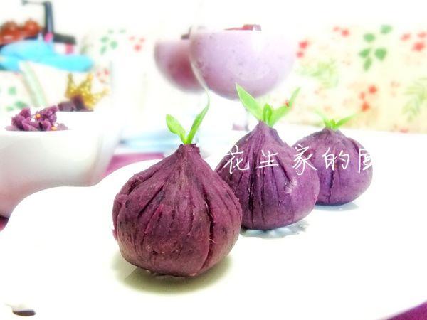 紫薯蜜豆茶巾绞的做法 步骤7