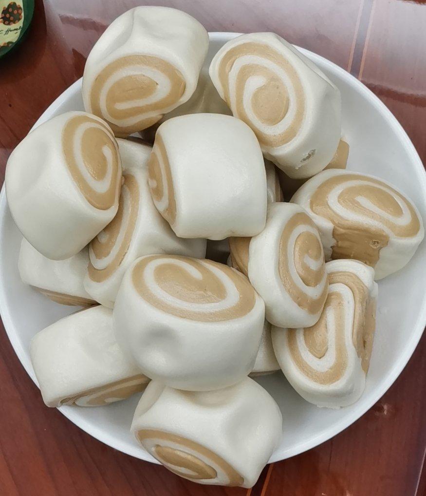 红糖双色馒头💕