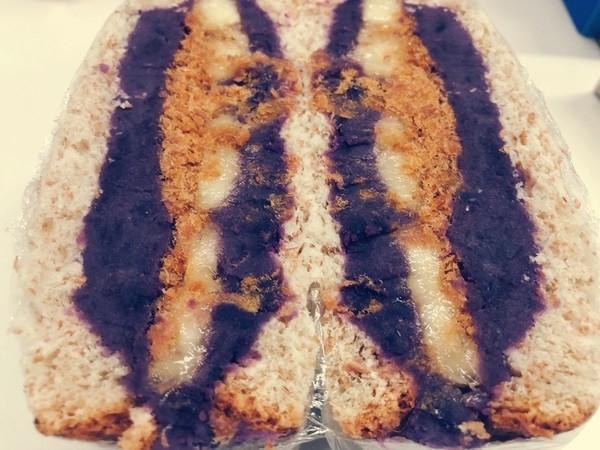鸡蛋紫薯三明治