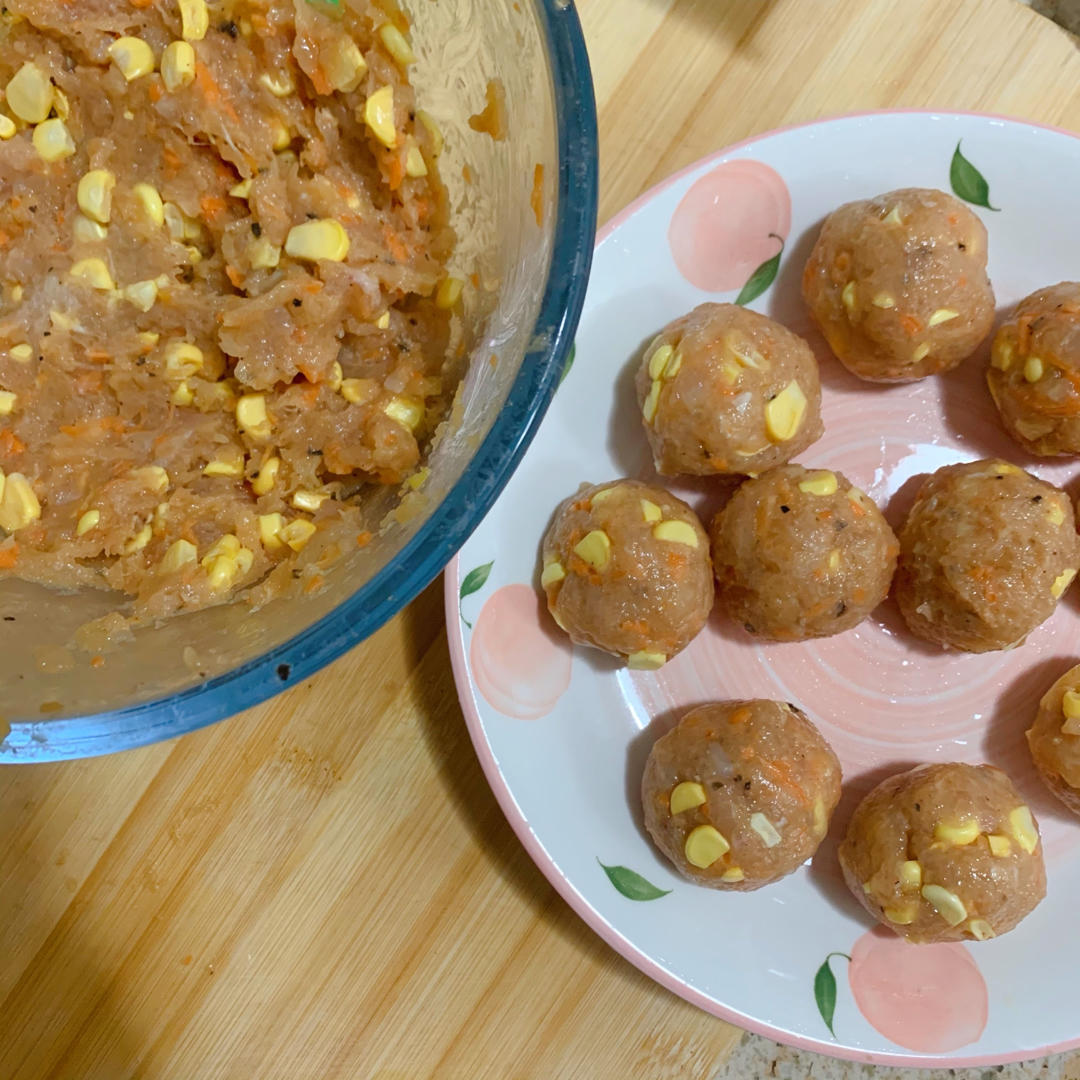 茄汁鸡胸肉丸子