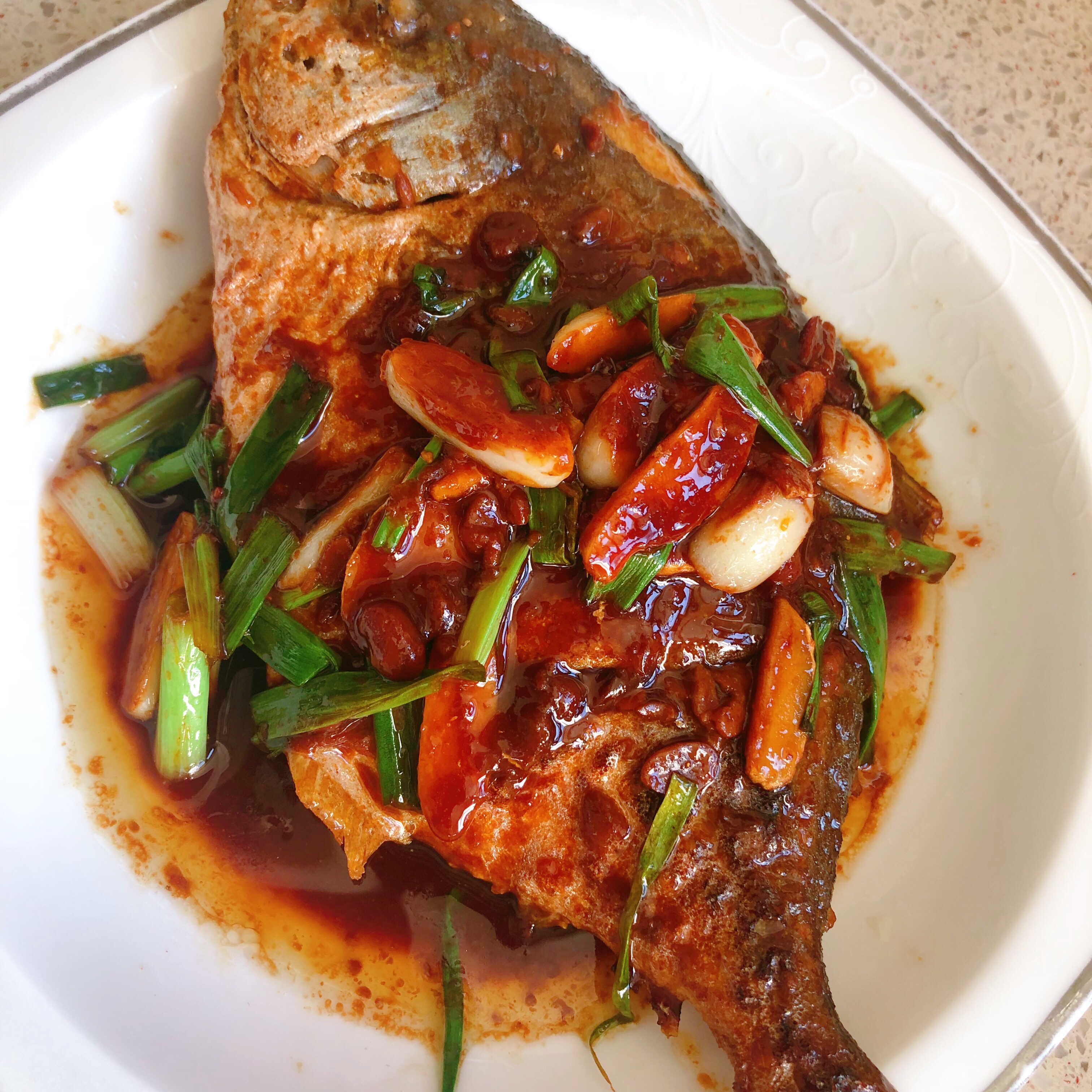 酱烧金鲳鱼（适用于所有红烧的鱼类）的做法 步骤7