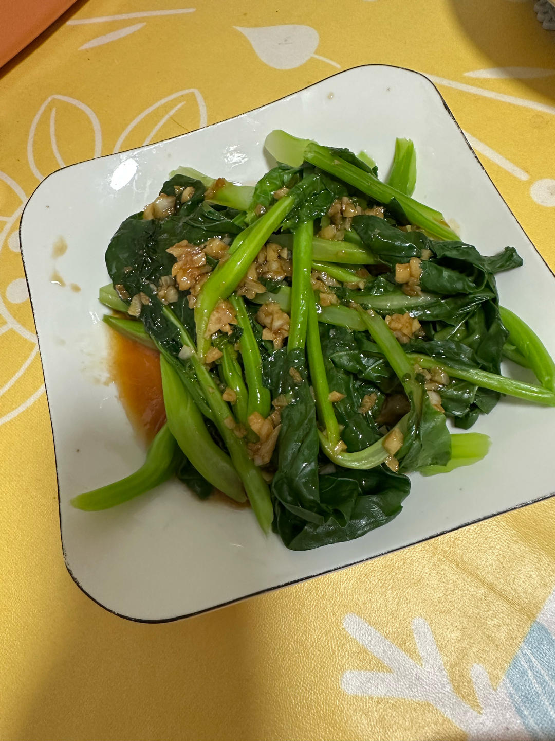 蚝油芥蓝，改刀后的比不改刀好吃百倍