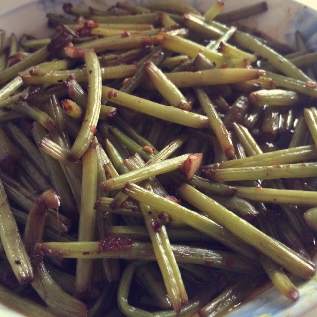 爆炒红薯茎（简版）