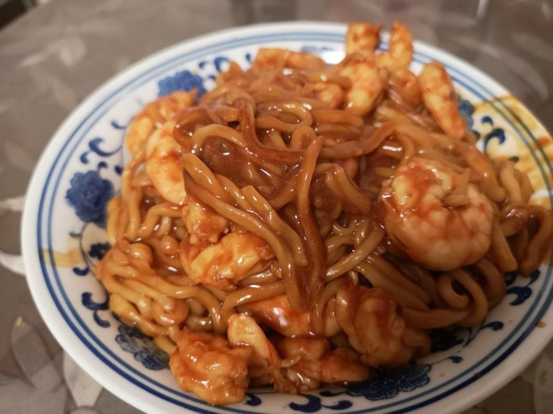 虾油炒面